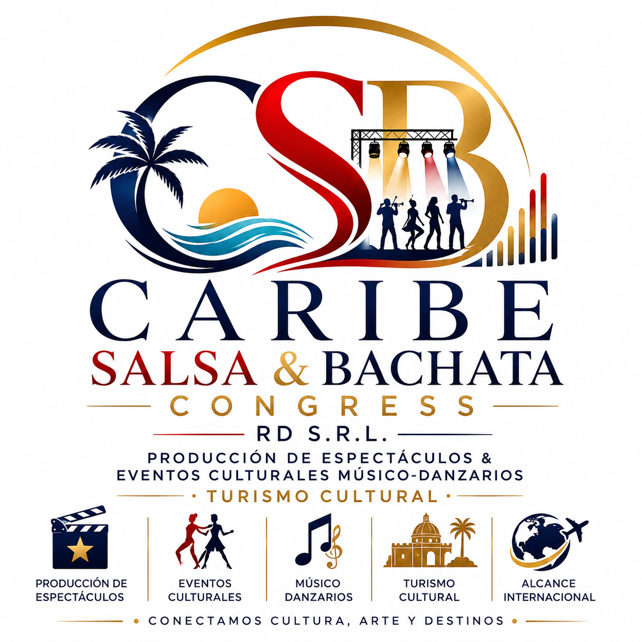 Logo corporativo de Caribe Salsa & Bachata Congress RD S.R.L.