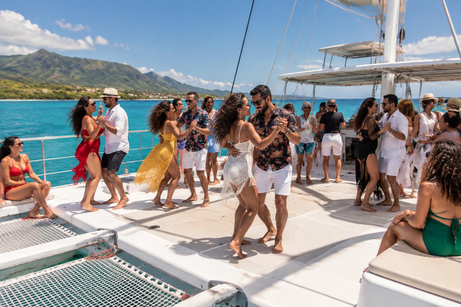 Boat Party de salsa y bachata en el Caribe